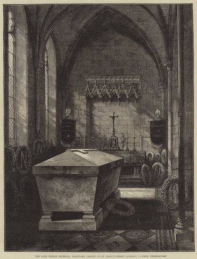 El difunto Príncipe Imperial, Capilla Mortuoria en la Iglesia Católica Romana de Santa María, Chiselhurst de Samuel Read